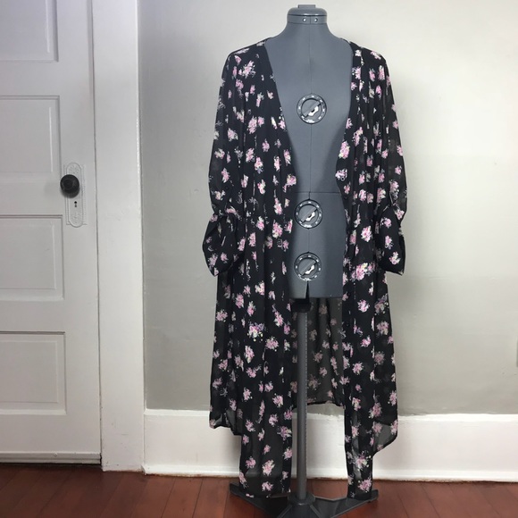 torrid Other - 🍂Torrid Floral Button Down Kimono Duster Cardigan